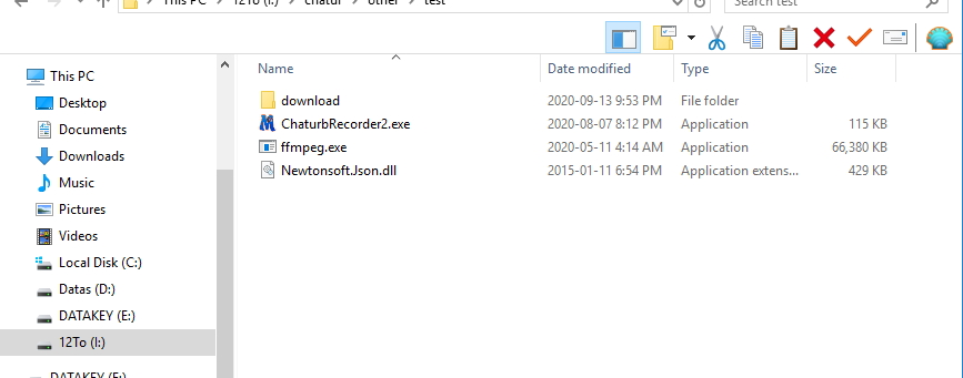Moniturbate uncompressed files in folder