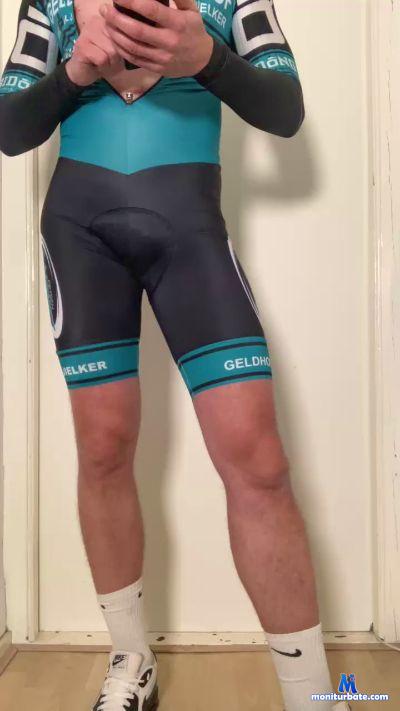 MisterGearXX cam4 unknown performer from Kingdom of the Netherlands Lycra spandex cycling gear underwear swimwear 