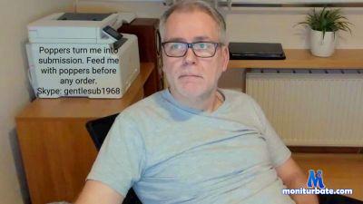 gentlesub1968 cam4 gay performer from Federal Republic of Germany hairy slave sub mature poppers bottom 