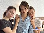 marie-and-carrie-and-nellie flirt4free livecam show performer Hi, we want to chat and have some fun.