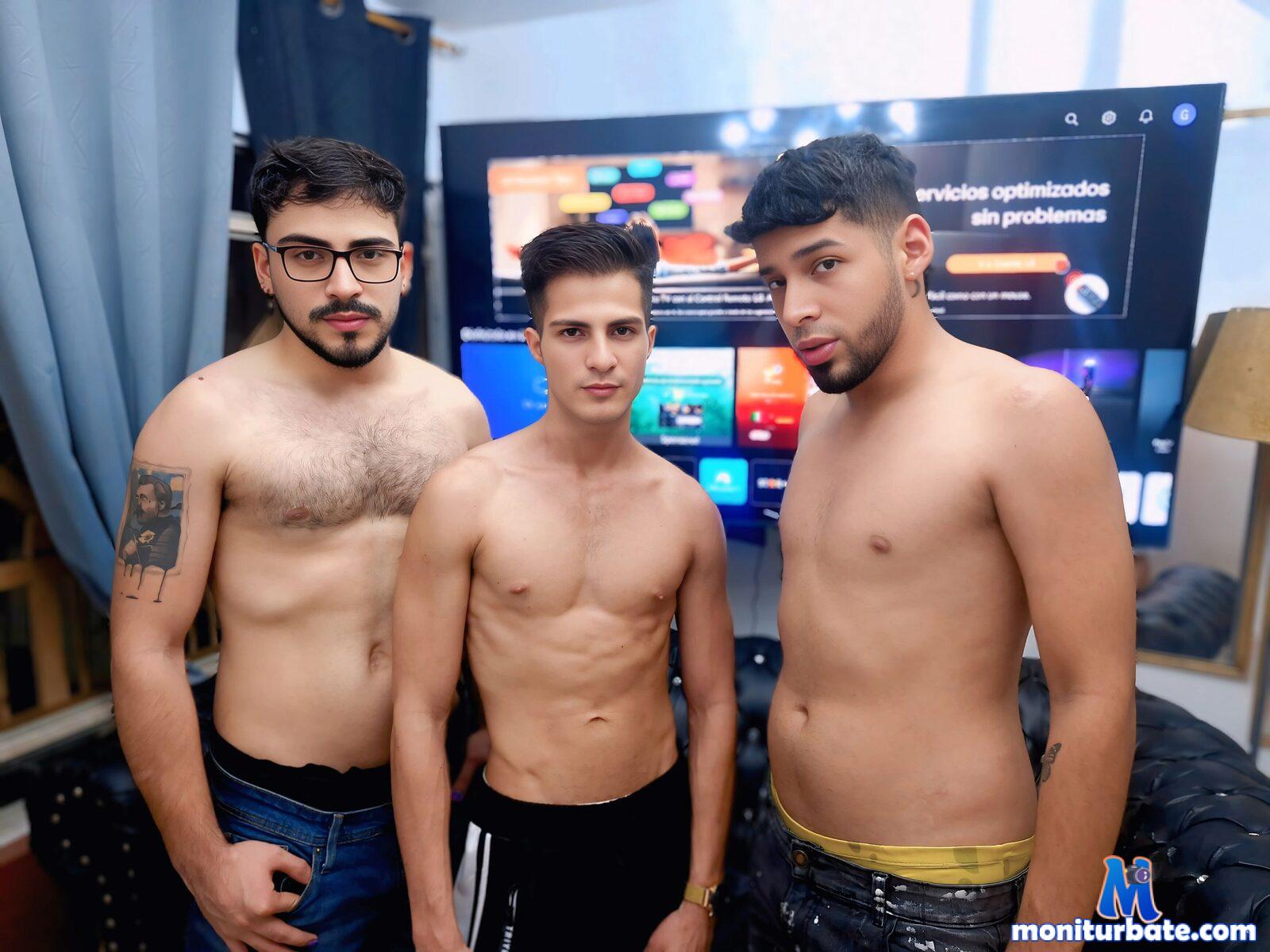 maikol-and-drey-and-dante Flirt4free performer Cum Eating Bondage Humiliation Collar and Leash Exhibitionism Food Armpit