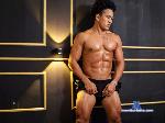 adonis-creeds flirt4free livecam show performer Brunette muscles in action!!