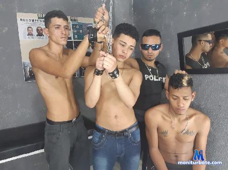 ian-and-sergio-and-carlos-and-daniel flirt4free performer A police officers interrogating the prisoners who have committed various crimes.