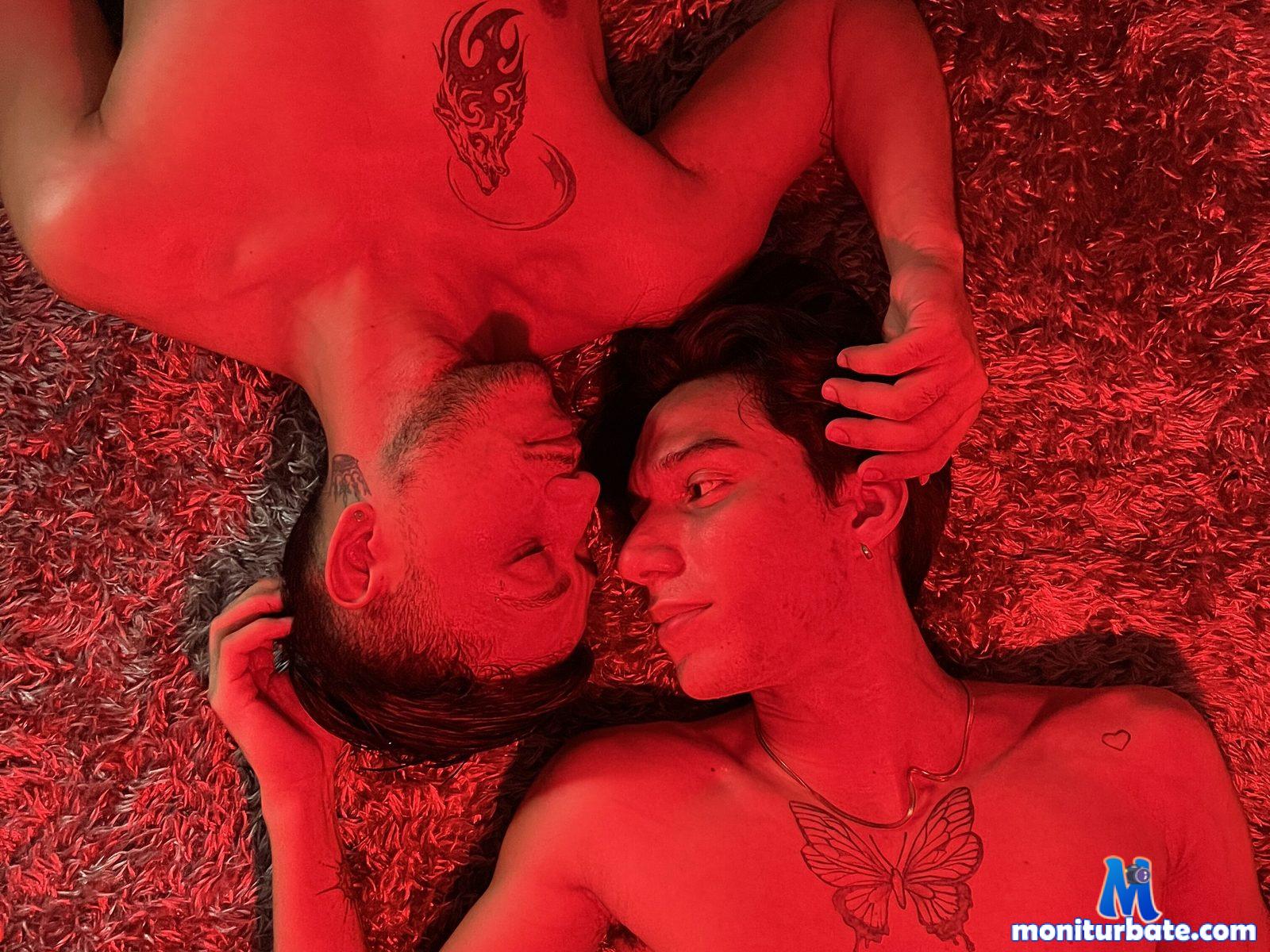 sebastian-and-rodrigo Flirt4free performer Master / Slave Handcuffs Nipple Clamps Whip Feather Tickler
