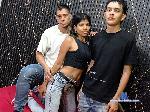 marce-p-and-brayan-white-and-julio-jota flirt4free livecam show performer I'm a Latina girl, I love having fun in groups and pleasing others.