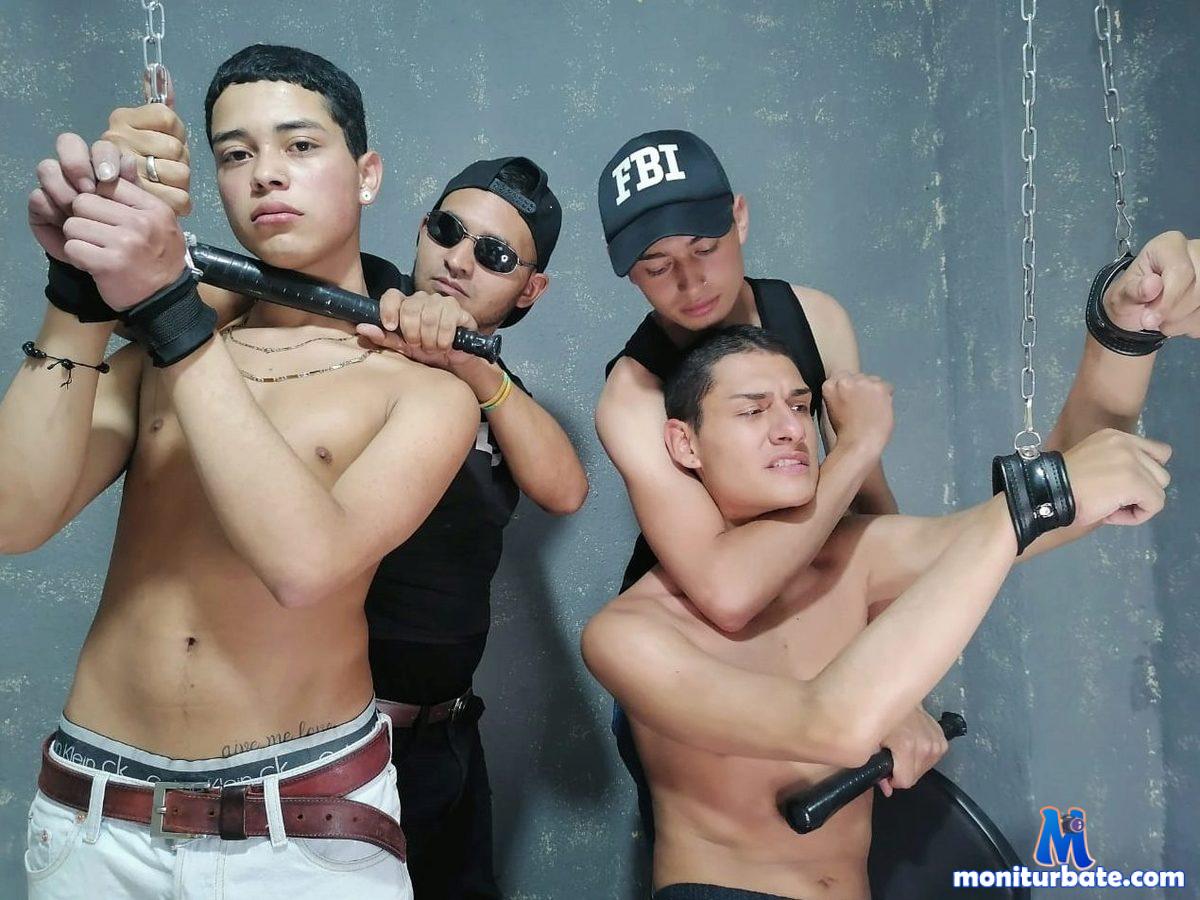 sergio-and-ian-and-stiven-and-jorge Flirt4free performer Submission Master / Slave Prisoner/Guard Cum Eating Domination Handcuffs Nipple Clamps Whip Slaves Bad Cop/Good Cop Bondage Humiliation Tickler Voyeurism Clothespins Ball Gag Exhibitionism Gags and Blindfolds Giantism