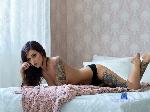 layla-lue flirt4free livecam show performer tattoos, piercings, metal, naughty