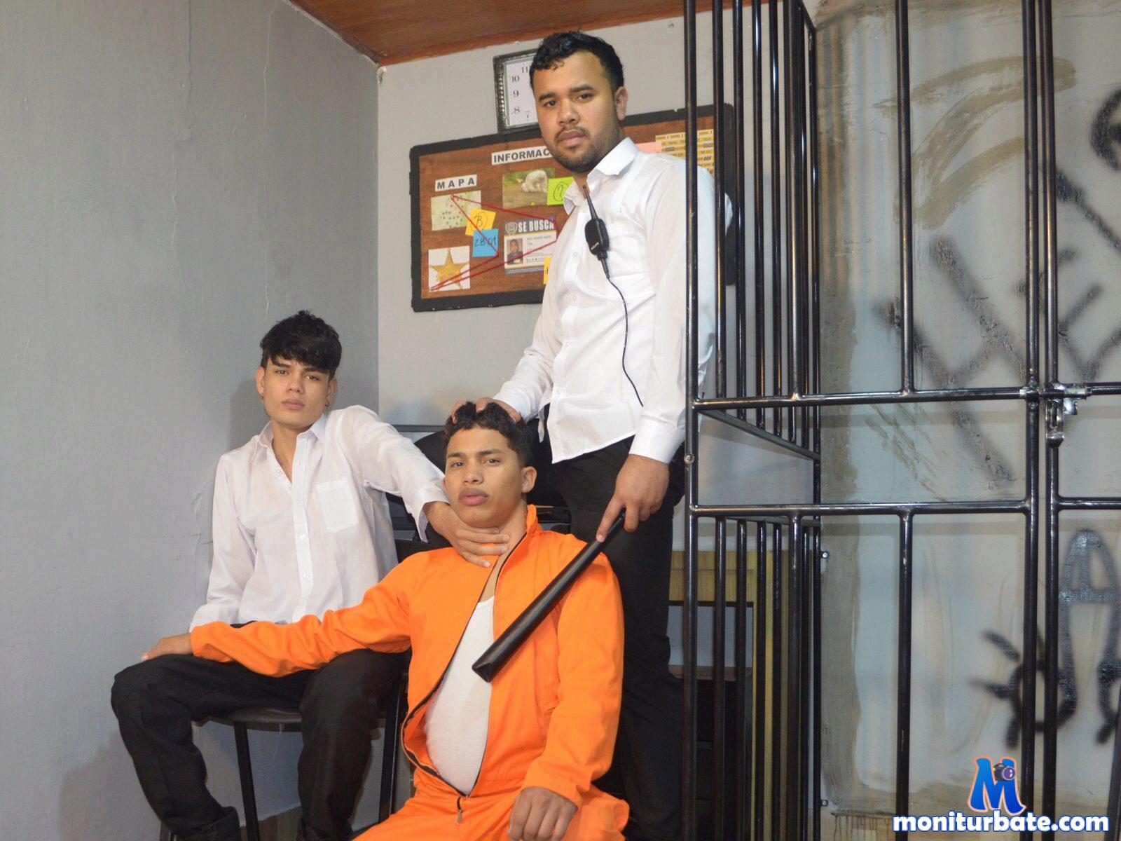 bayron-and-neider-and-michael Flirt4free performer Anal Double Penetration Nipple Biting Cock Teasing Handcuffs Nipple Clamps Whip Feather Tickler Spanking Ass to Mouth Clothespins Rimming