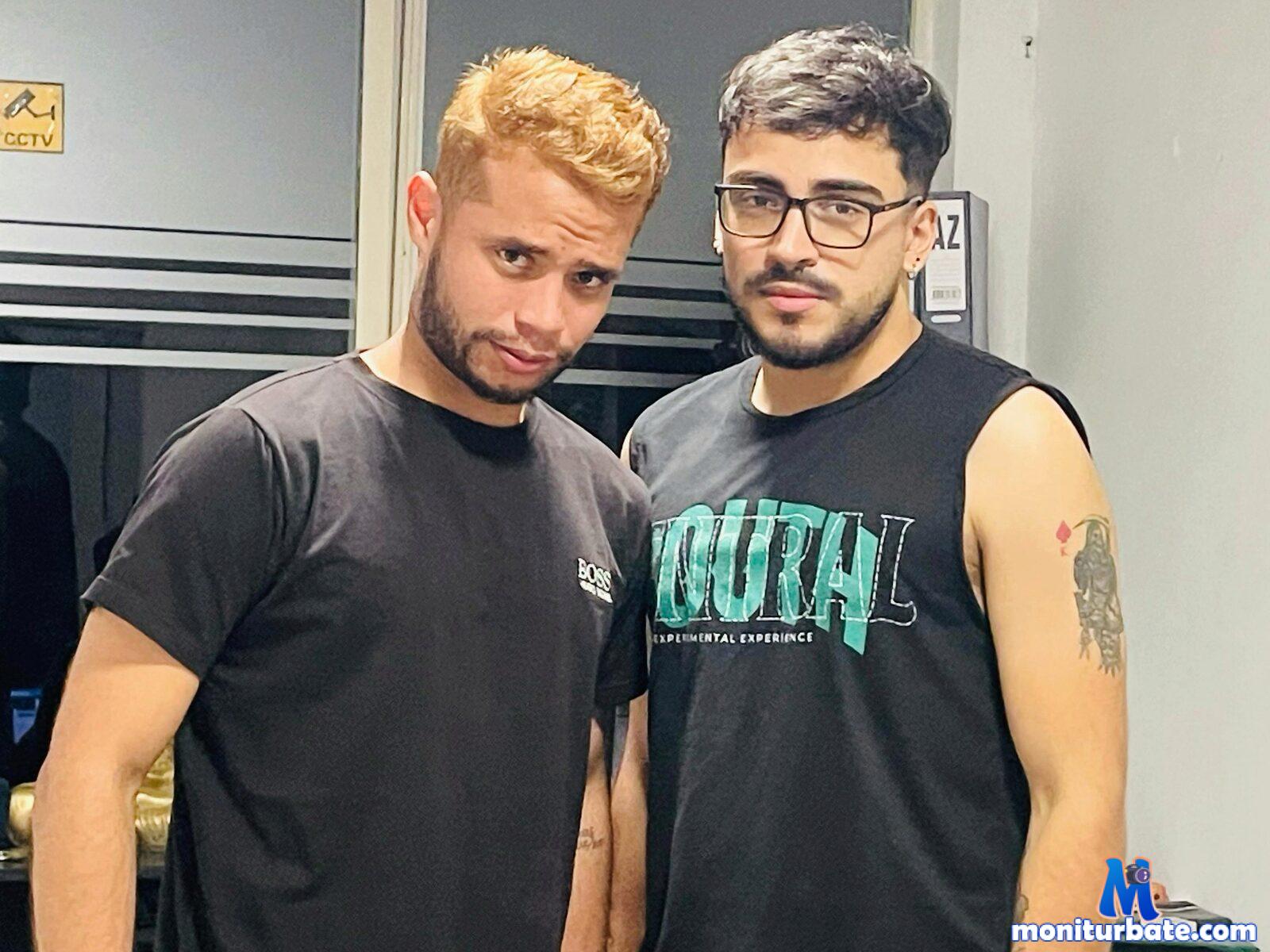 clark-and-dante Flirt4free performer Cum Eating Bondage Humiliation Collar and Leash Exhibitionism Food Armpit