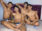 raymond-and-bryan-and-pablo-and-milo flirt4free livecam show performer Come,play and have fun with this four handsome, sexy and horny Latinos guys, who wants to please you